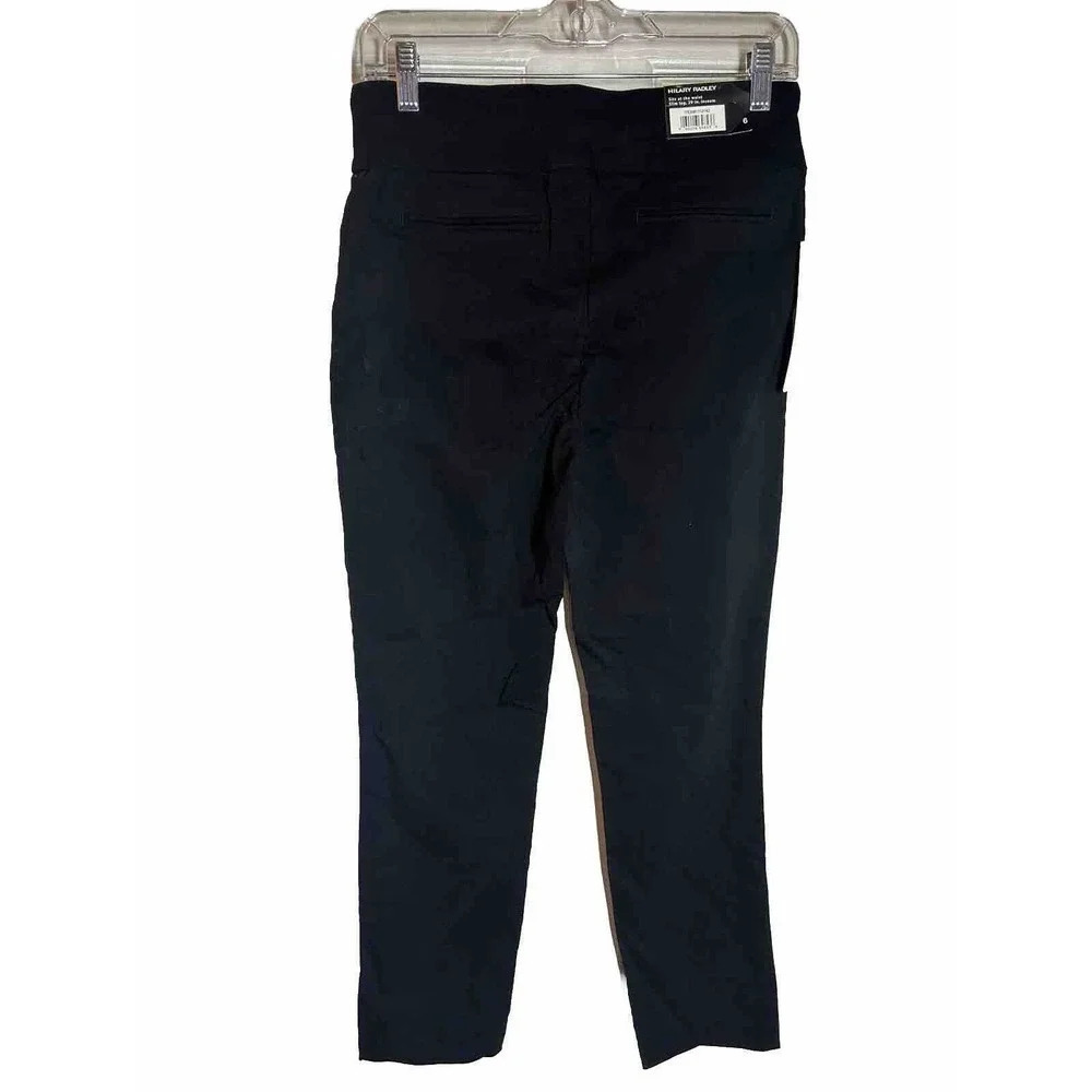 Hilary Radley Women's Pull On Pant, Black Stretch, Size 6